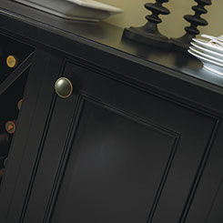 Close-up detail of Bancroft cabinet door