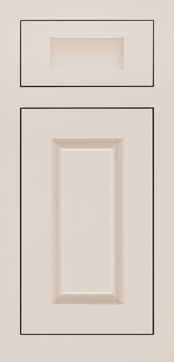 Adagio 5-piece maple inset cabinet door in magnolia