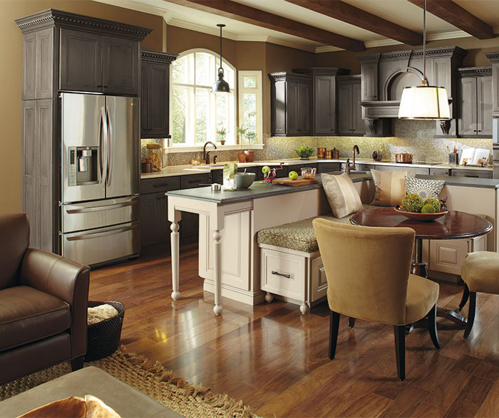 Casual Kitchen with a Large Kitchen Island