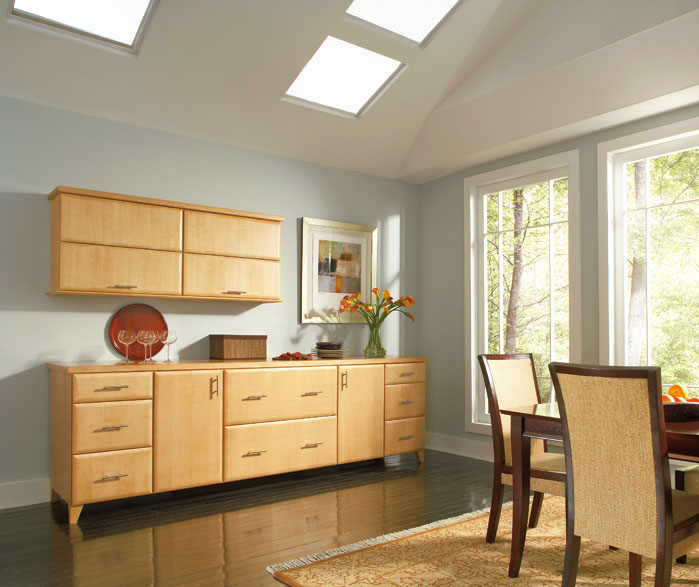 Pennison Dining Room Storage Cabinets In Maple Honey Finish Pennison Dining Room Storage Cabinets In Maple Honey Finish