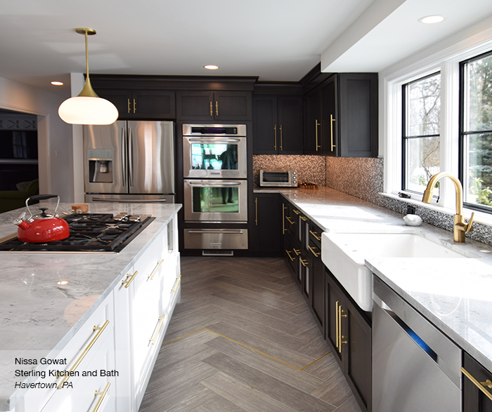 Black and White Kitchen Cabinets