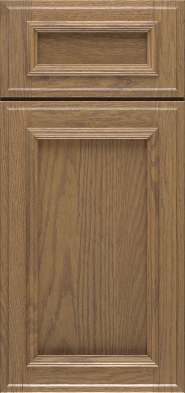 Brighton 5-piece oak reversed raised panel cabinet door in desert