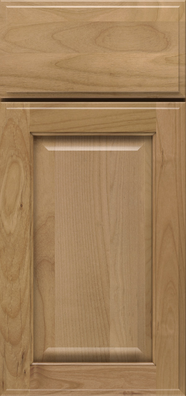 Brookside alder raised panel cabinet door in desert