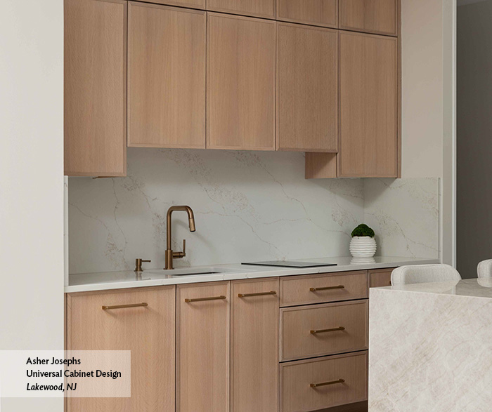 Contemporary Quartersawn White Oak Kitchen Cabinets