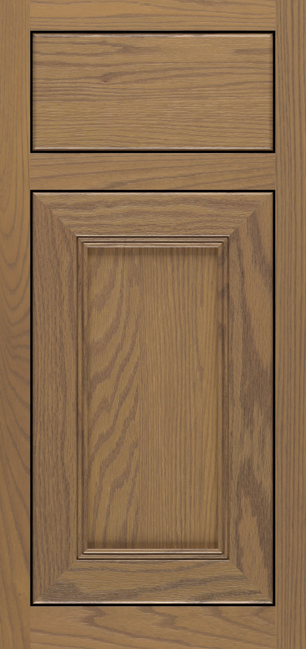 Bancroft oak inset cabinet door in desert