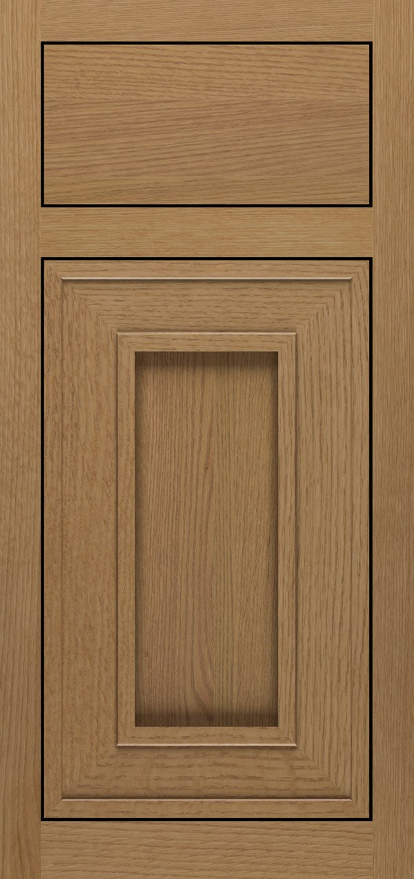 Beckwith quartersawn white oak inset cabinet door in desert