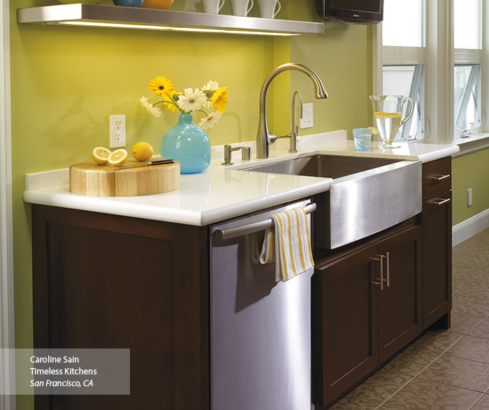 Plainfield Shaker style cabinets in a contemporary kitchen