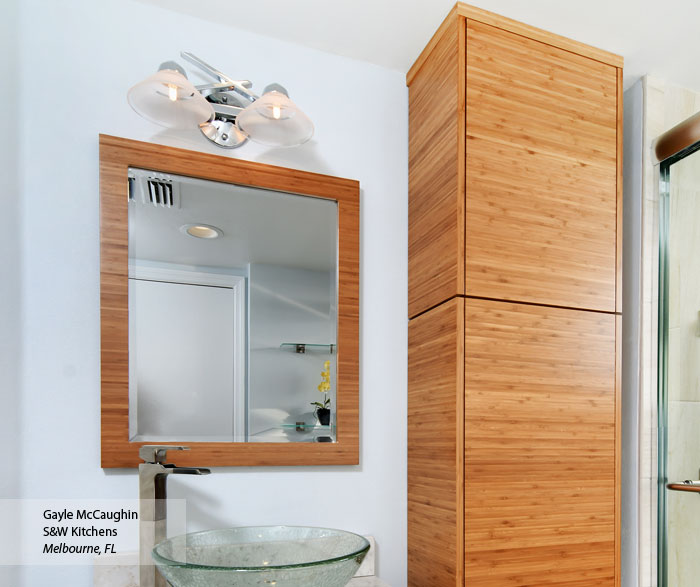 Tarin Natural Bamboo bathroom cabinets